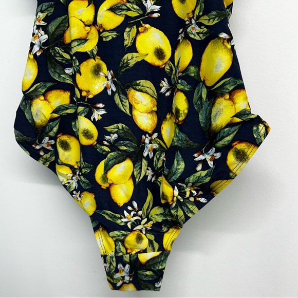 Nip Tuck Multi Fit Cup Lemon Print One Piece Swimsuit Slimming Size 8 Swim Suit - Picture 4 of 12